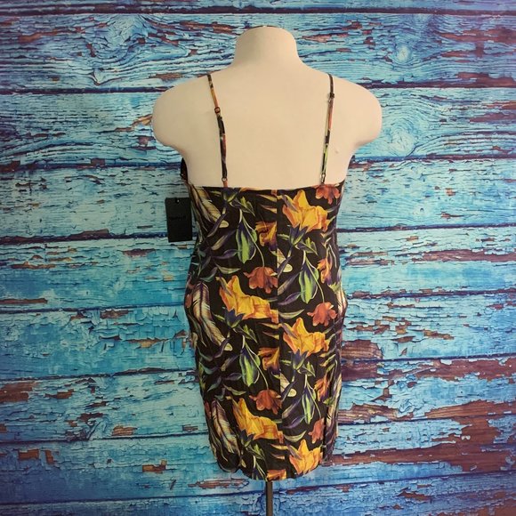 Hurley V-Neck Sleeveless Cotton Blend Floral Sundress - Picture 5 of 7